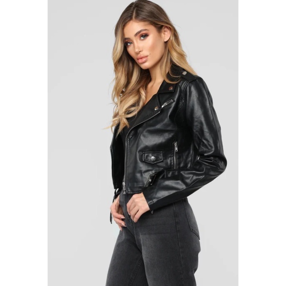 Fashion Nova Faux Leather Jacket